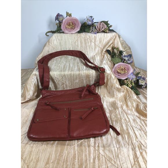 Burno Multi Pocket Crossbody Bag for Women Shoulder Bag Ultra Soft Minimalist - Picture 1 of 6